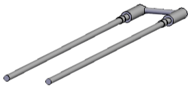 A gray U form cooling channel.